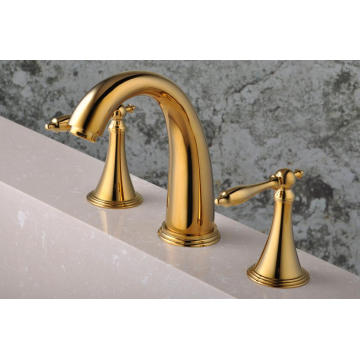 Baño plateado oro del baño del baño de la cubierta 3 PCS (Q30213G)